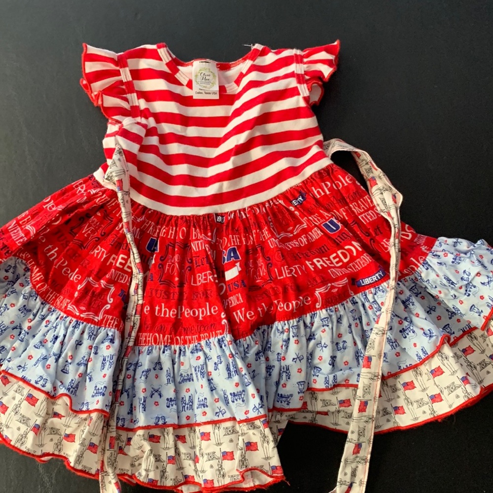 America dress.  Olive Mae size 24 months.